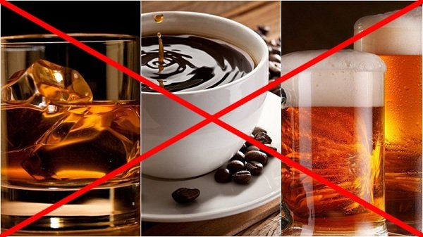 Đau dạ dày không nên uống đồ uống có chứa chất kích thích
